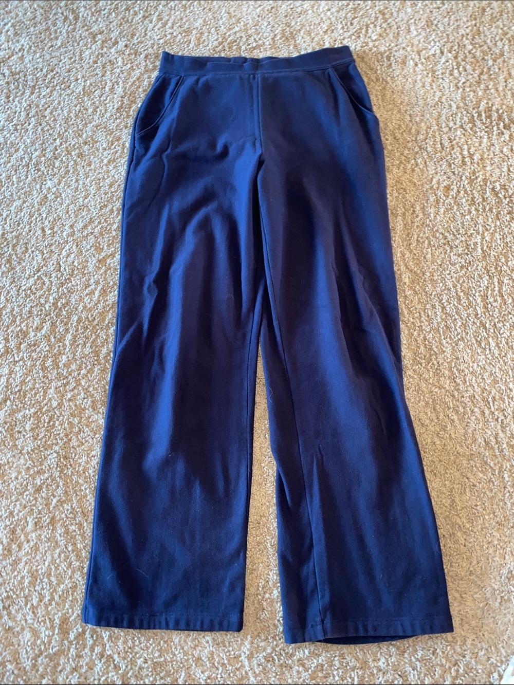 L.L. Bean Navy Wide-Leg Women's Pants